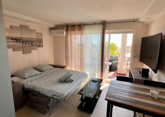 Studio, Piscine, Vue Proche Monaco